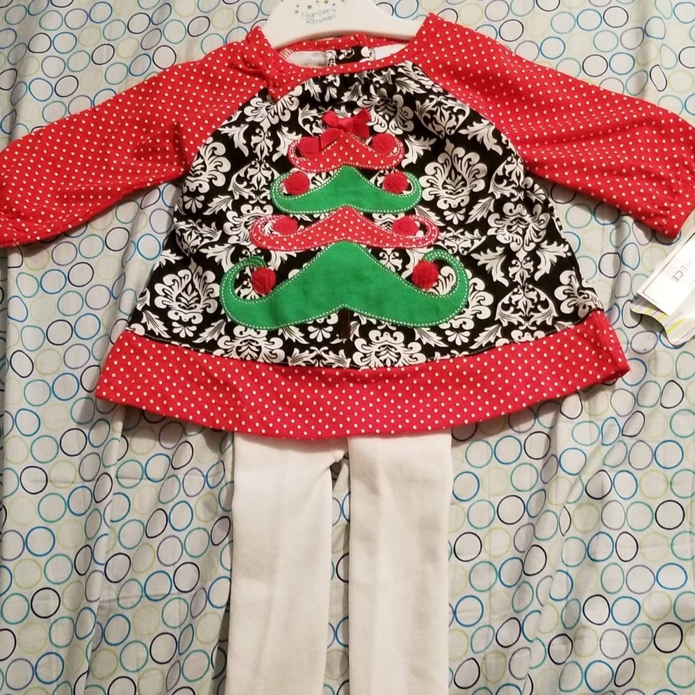 Christmas Outfit Girls 0/3 Months